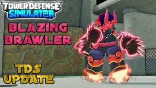 New Brawler skin tds | tds new Blazing Brawler , tds roblox