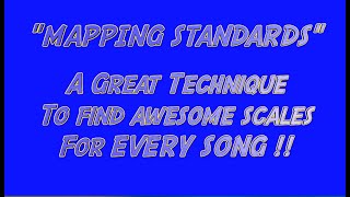 Getting "Intimate" With Each Standard - MAPPING YOUR SONG!