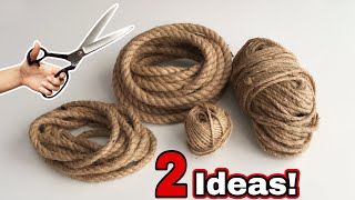 2 Great Ideas with jute threads! / DIY
