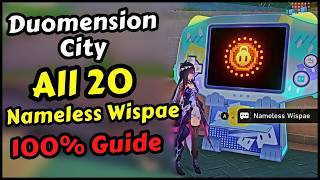 Duomension City All Nameless Wispae Locations in Honkai Star Rail 4.0