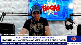 MARCH 25, 2026. DOCTOR LOVE SA BOOM RADIO