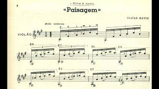 Isaías Sávio: Prelúdios Pitorescos, for Guitar (Score video)