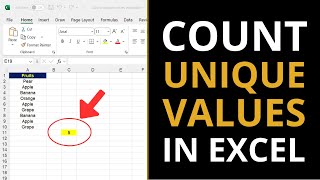 How to COUNT UNIQUE VALUES in Excel (2 Easy Ways!)