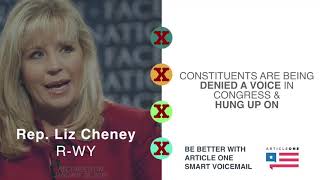 Rep. Liz Cheney's Voicemail Is Full & Hanging Up on Constituents - January 28, 2019