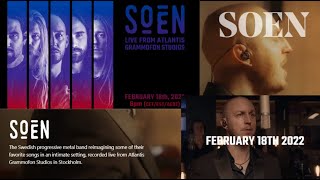 SOEN (ex-Opeth) to perform livestream ‘Live From Atlantis Grammofon Studios‘ w/ choir and strings