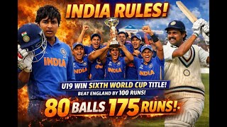INDIA RULES! U19 WUB SUXTH WORLD CUP TITLE | IDNews