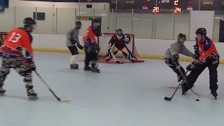 Flintstones vs. Voodoo - Period 2 (4/15/14) Roller Hockey Dangles Dekes Moves Skills