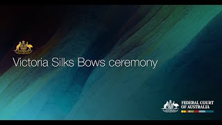 VIC Silk Bows ceremony - 18 November 2020