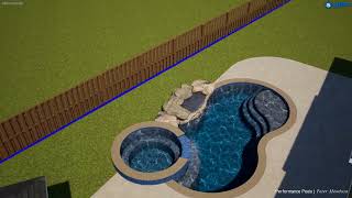 Tamarron Subdivision Katy,Texas Lagoon Style Swimming Pool & Spa