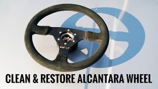 How to clean & restore alcantara / suede steering wheel