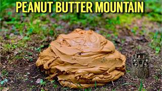 Leaving a PEANUT BUTTER Mountain in the Woods - Here's what happened! Trail Camera