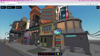 MarsX - FrameVR scifi city hangout spot for aliens, robots and humans