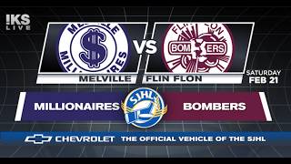 HIGHLIGHTS: Melville Millionaires at Flin Flon Bombers - Feb 20, 2026