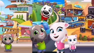 talking tom gold run - tom's home to unlock - build angela's home to unlock