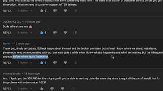 Replying to Comments / TomatoTent