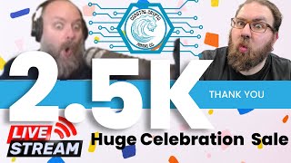 2500 subscriber live stream