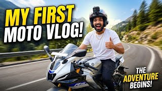 My First New Moto Vlog💥With My Dream Bike 😍😍 Yamaha R15 V4 Riding On Highway..😱😱‎
