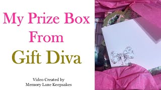 My Prize Box from Gift Diva