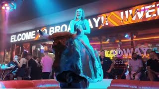 Last night top class mechanical bull riding #Benidorm #funnyvideo #entertainment October 8th 2024
