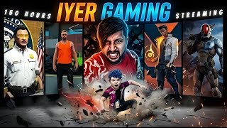 150 HRS LIVESTREAM CHALLENGE  PART-6 | 65 HRS DONE SURIYA BOSS 200CR GOAL GTA 5 RP & MULTIPLE GAMES