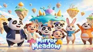Mirror Meadow Adventure ✨ Panda Family Finds Hidden Numbers