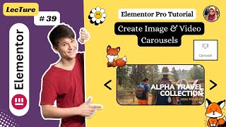 Create Image & Video Carousels and Sliders in WordPress with elementor |  Lec#39