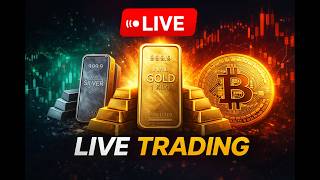 LIVE XAUUSD, Silver & BTC Trading 🔴 Big Move Coming Today!