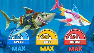 Hungry Shark World - Porbeagle Shark Skins + MAX Upgrade - PART 6 (Android, iOS)