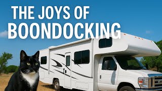 The Joys of Boondocking || Off-Grid RV Life with My Cat Ninja 🐾 || RV’ing with Luck