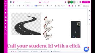 Video Call students 1:1 with a single click- Whiteboard.chat