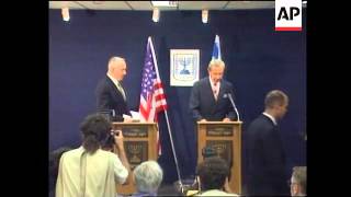 Israel - Christopher And Netanyahu Hold Talks