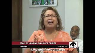 Bertha Escamilla Speaks at the 2012 People's Hearing on Police Crimes