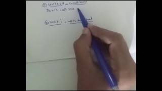 The usage & difference between Until and Unless in grammatical sentences|English Grammar Preparation