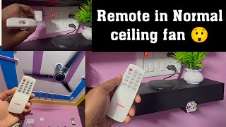 Use remote in normal ceiling fan recosys review after usage