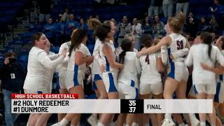 Dunmore Lady Bucks 37 vs Holy Redeemer 35  2-28-2026