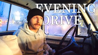What It's Like Driving an Old Ford F250 Pickup In The Winter | Talk & Drive |