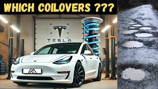 Tesla Model 3 Coilovers to cope with British Roads. Mountain Pass Performance Comfort Suspension.