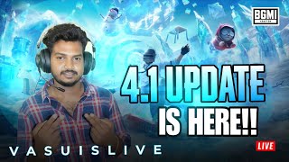 1H BGMI 4.1 UPDATE PLAYWITH #vasu_is_live @vasuislive #battlinggroundmobileindia stream no; 119