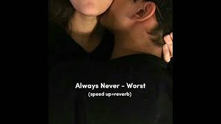 Always Never - Worst (speed up+reverb)