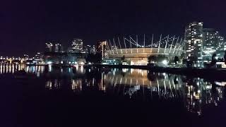 false Creek at night.