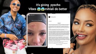 mihlali it's giving pyscho bbes as for 75missed calls aowa darling 😱🤔know your worth