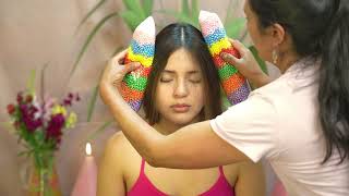 Masaje de relajación ASMR y limpia energética de Doña Esperanza con sonidos y susurros suaves 😴