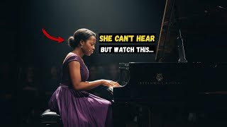 She can't hear the music. But watch what happens when she plays.
