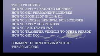 RTO OFFICE WORK Live Stream