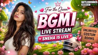 Live Custom Rooms 🩷💵 | with Cash Prizes #custom #prize #girlgamer #girlstremer #bgmi
