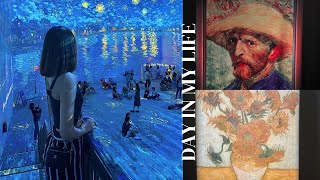 VAN GOGH THE IMMERSIVE EXPERIENCE | Day In My Life In Singapore; Getting a New Hair Cut!!