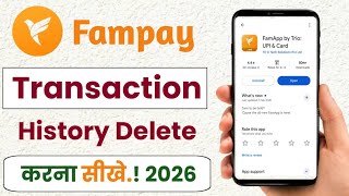 Fampay transaction history kaise delete kare!! How to delete fampay transaction history!! 