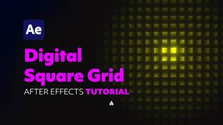 Digitla Grid Squares Creative background in  Adobe After Effects