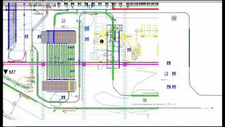 ADAL 101047 ECoating & Powder coating system - automotive parts 2D plant simulation