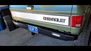 82 Chevy K5 Blazer / Update / New Rear Bumper